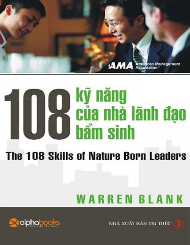 Tải Ebook 108 Kỹ Năng Lãnh Đạo Bẩm Sinh Warren Blank PDF Miễn Phí
