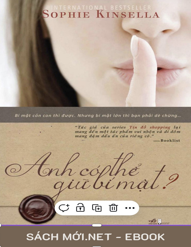 Tải Ebook Anh Có Thể Giữ Bí Mật? – Sophie Kinsella PDF Miễn Phí