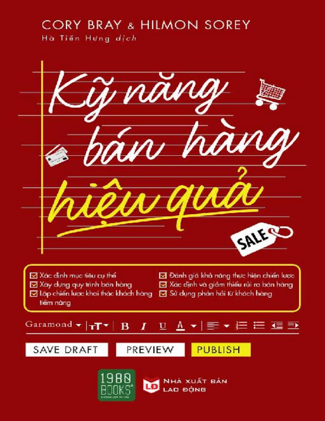 Tải Ebook “Kỹ Năng Bán Hàng Hiệu Quả” PDF – Sorey & Bray