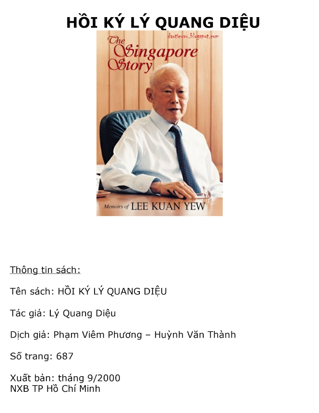 Tải Sách Ebook Hồi Ký Lý Quang Diệu Tập 1 PDF Miễn Phí